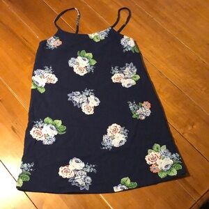 Floral Print Spaghetti Strap Dress